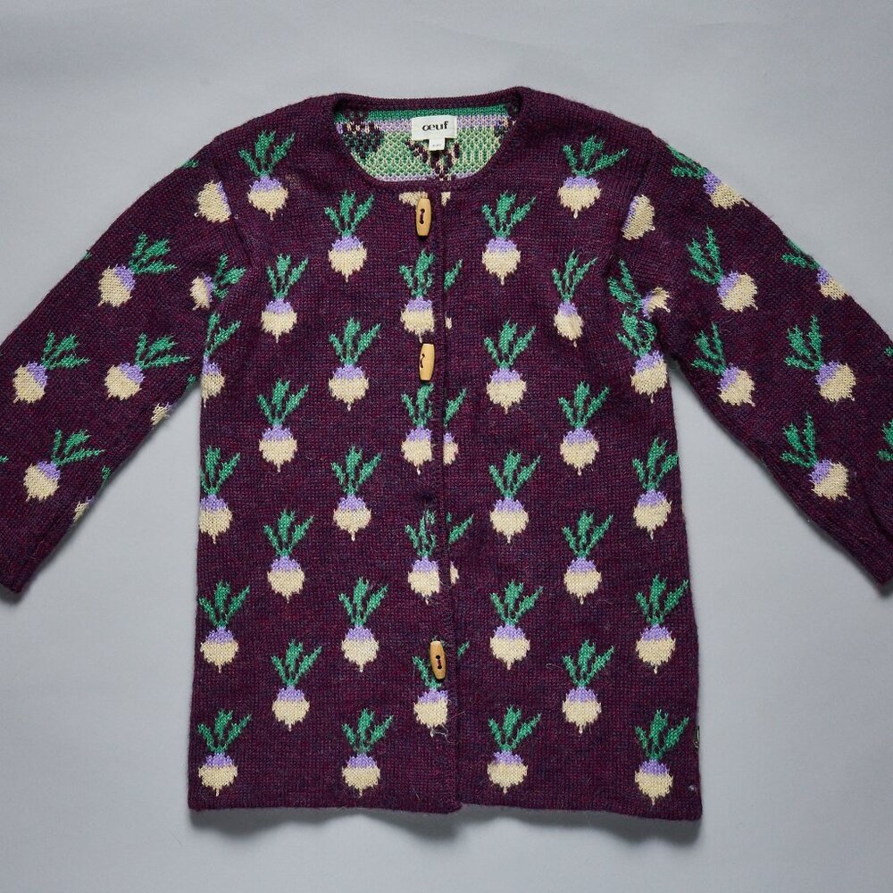 OEUF DOUBLE TOGGLE COAT - MAUVE